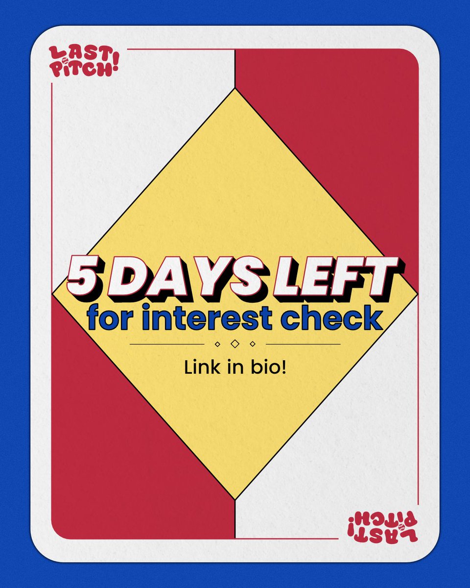 TOdaiyaCSE's tweet photo. There are 5 days left to fill out the interest check! There's also an option to get notified for when the event registration begins ⚾️ Please take the chance to fill it out if you're thinking of coming! https://t.co/tvJNwCIOVB