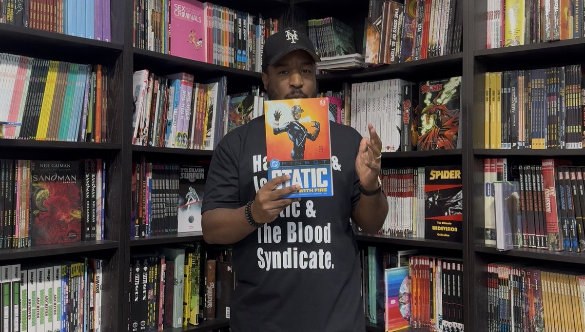 CBCCPodcast's tweet photo. And since @bjkicks is in Maryland for @baltimorecomics, we thought we should trap him #InTheStacks at @thirdeyecomics, too. https://t.co/mhQ8tmLzUD