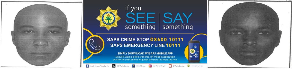 Abramjee's tweet photo. ASSISTANCE NEEDED TO IDENTIFY THE INDIVIDUALS DEPICTED IN IDENTIKITS

Atlantis SAPS detectives in the Western Cape are requesting the assistance of the public in identifying the people depicted in the attached identikits. Police believe these two individuals can assist in their investigation into the murder cases of two victims who were shot in Witsand.

Police responded to a shooting incident in Nqanqarhu, Witsand, Atlantis on Sunday, 16 August 2026 at approximately 12:25, where they found an unknown male person with a fatal gunshot wound. In another incident, a male victim was declared deceased at Chris Hani Street, Witsand, Atlantis after a fatal shooting on Tuesday, 22 September 2026.

Anyone with information about their whereabouts is kindly requested to contact the investigating officer Detective Sergeant Roderick Maasdorp on 082 469 7017 or investigating officer Detective Eldridge Mckenzie on 082 469 7017, alternatively #CrimeStop on 08600 10111.