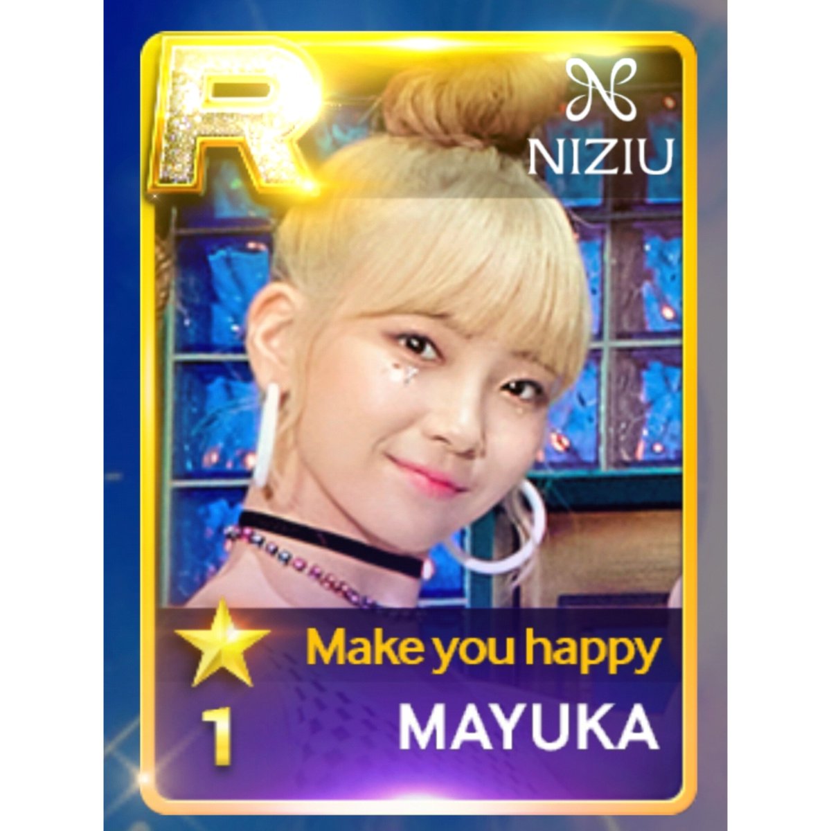 1231NiziU's tweet photo. 【SUPER START JYP】⁡
NiziU『Make you happy』の𝗠𝗔𝗬𝗨𝗞𝗔ちゃんのRランクが当たった💚
#SUPER START JYP 
#NiziU #𝗠𝗔𝗬𝗨𝗞𝗔
#Make you happy https://t.co/moUw2JUN8V