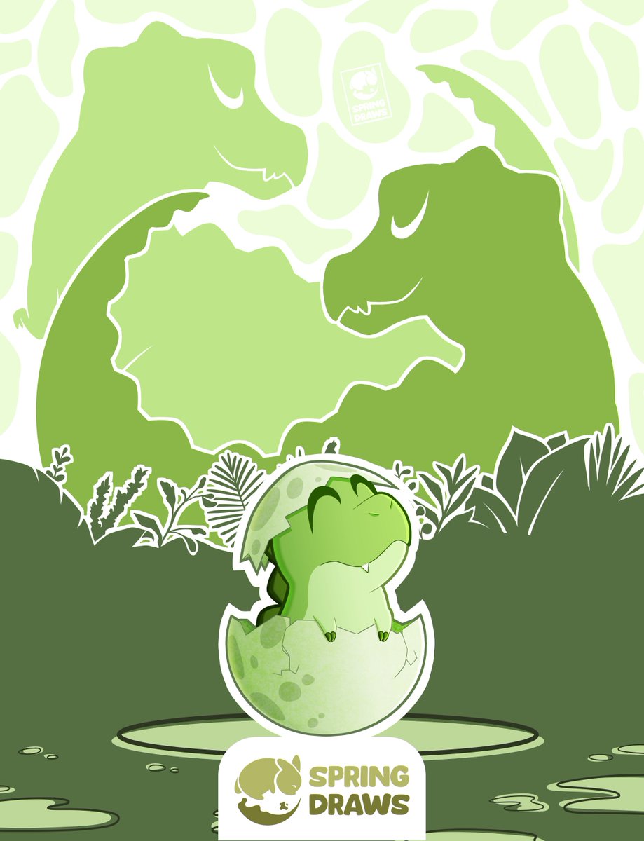 SpringDraws_'s tweet photo. 🦖 A BABY DINOSAUR 🦖

La idea no era para subir a redes, era  para ser la portada de una libreta en el trabajo pero por ciertos inconvenientes no fue así, así que le hice cambios para publicarla.

#drawing #art #ilustration #dinosaur #dinosaurs https://t.co/dQN5lwUKmZ