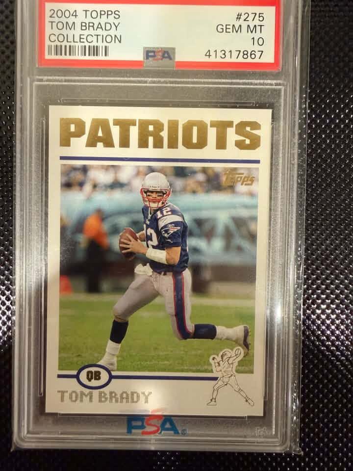 Valatcedric's tweet photo. @518Collects For Sale: Tom Brady 2004 Topps Collection PSA 10

$260 shipped, same as last sale. https://t.co/baDfHUKH76