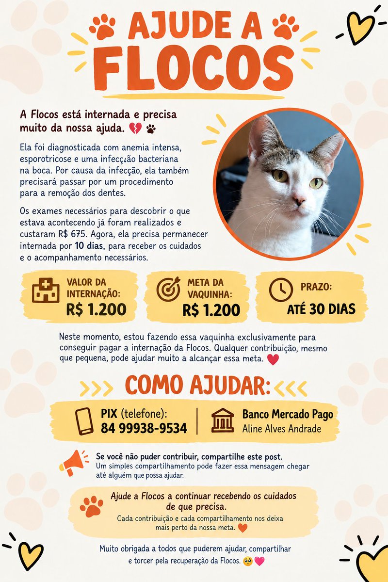 _aline_alvesw's tweet photo. Armys, preciso da ajuda e vocês! Agradeço qualquer valor simbólico. O compartilhamento ajudaria muito pra chegar em mais pessoas.
#ajudeflocos #ARMYs #bts https://t.co/GOrU3pwyLU