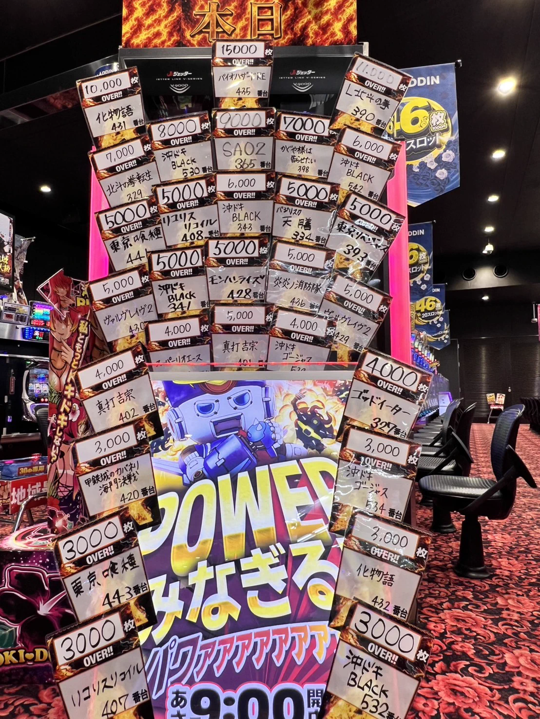 激レア★早い者勝ち★ストーム アラシ トップウォーカー11 4点セット 本日のご来店誠に誠に!! ありがとうございました❣ ホールの最終状況は