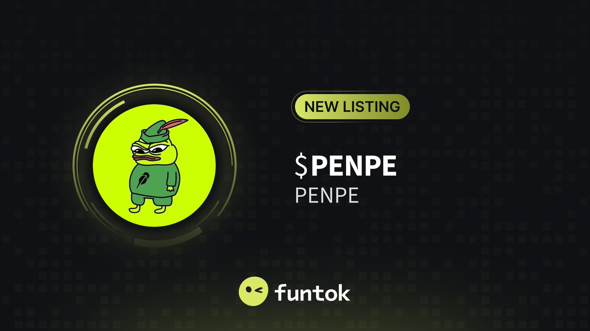 funtokio's tweet photo. 🔥 New Listing @penpehood 🔥

$PENPE is now listed on FunTok.

💰 Market Cap: $2.46 M

🔎 Discover: https://t.co/bUyFR2K9eX

#NewListing #FunTok #Robinhood https://t.co/7hxHZXg4VP