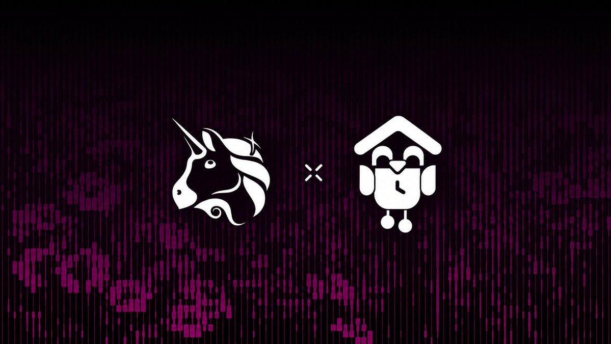 cuckooclocketh's tweet photo. Cuckoo Clock is built around @uniswap v4, not just traded on it

Every swap through the KUKU/ETH pool becomes an input for the on-chain clock: buys move the hand forward, sells move it back, and hour crossings trigger new protocol states and actions https://t.co/NAF4oVjOOS