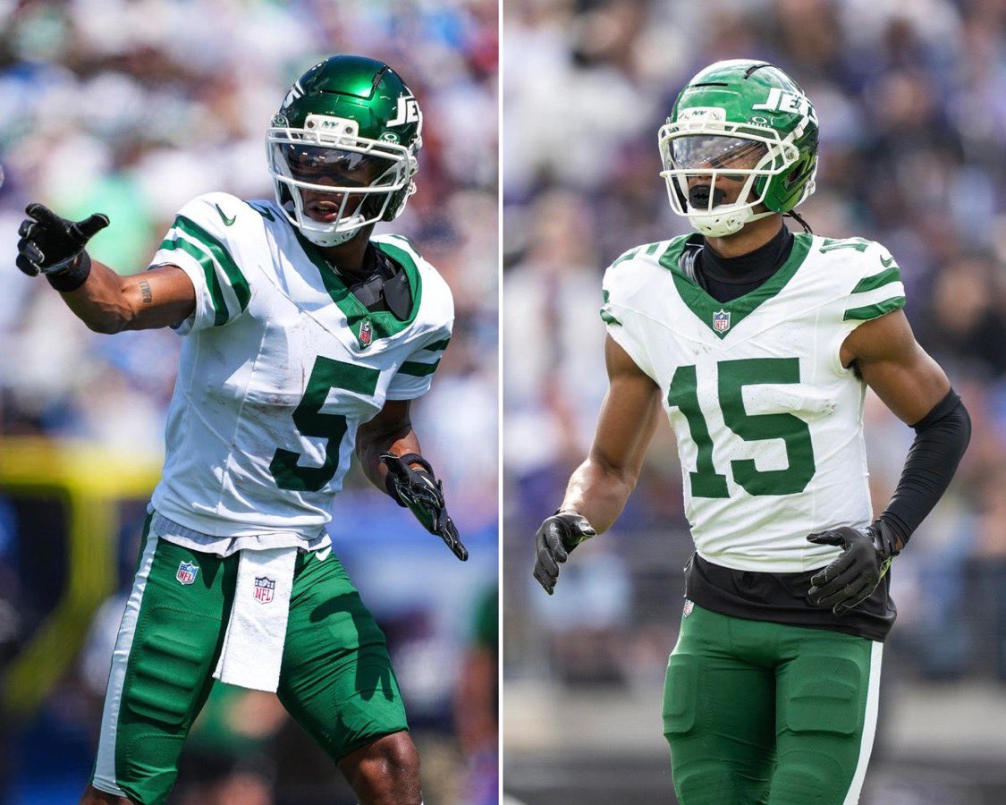 SleeperJets's tweet photo. NFL wide receiver duos with 50+ yards in both Week 1 and Week 2

DeVonta Smith &amp; Dontayvion Wicks
Chris Olave &amp; Devaughn Vele
Tet McMillan &amp; Jalen Coker
Garrett Wilson &amp; Adonai Mitchell https://t.co/Cqm7T9fbmF