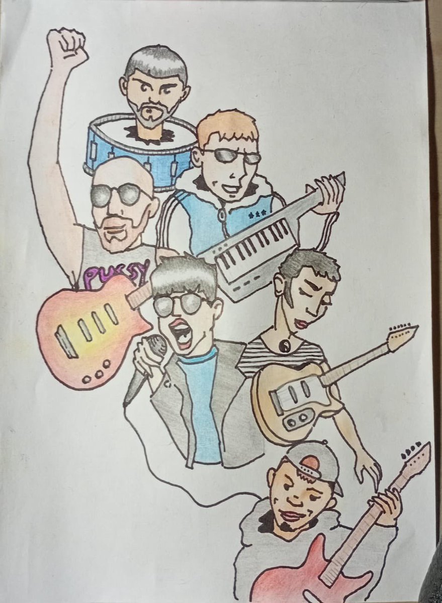fefetresmil's tweet photo. palito hizo un dibujo de la banda 🫶 https://t.co/tUigyiGaEY