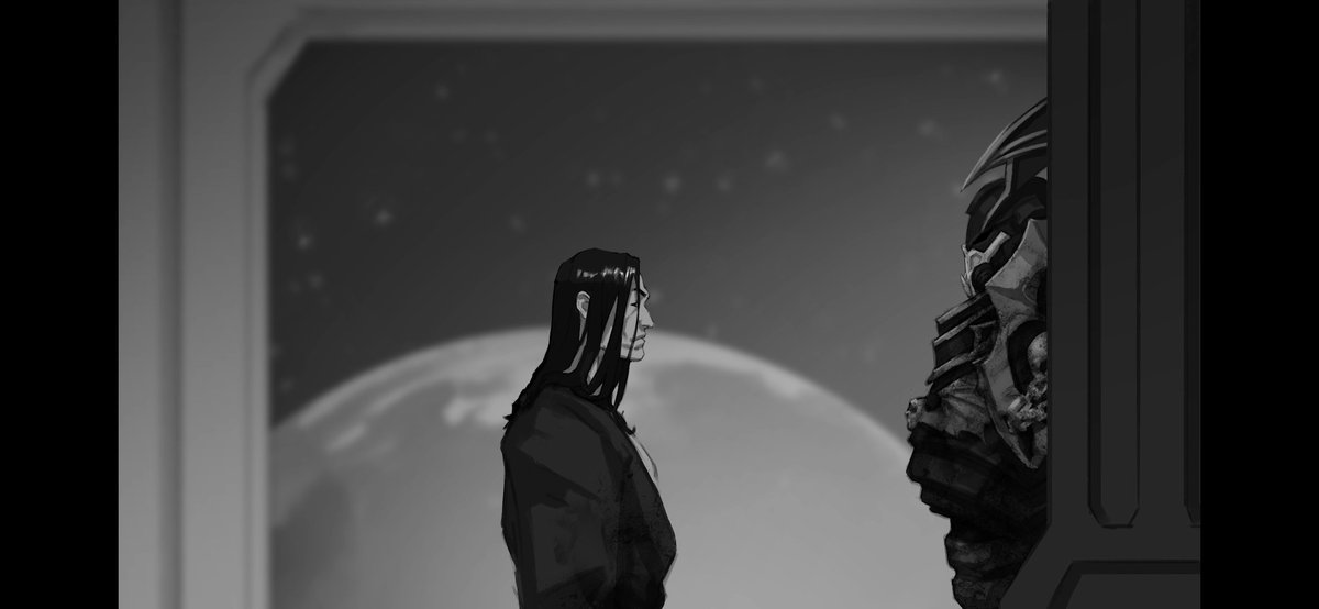 LoweryChevron's tweet photo. Konrad Curze vs Lion El'Jonson. These are some frames from my first episode of a new mini series. It will focus on the first confrontation between Curze and the Lion on Tsagualsa. 

#warhammer #warhammer40k #nightlords #konradcurze #lioneljonson #darkangels #animation https://t.co/tItnysC5Hd