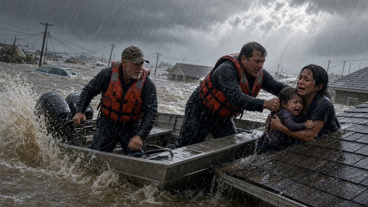 japan_nobunaga's tweet photo. When Hurricane Katrina drowned New Orleans in 2005, the federal government froze.
FEMA had no plan. Bureaucrats demanded forms. Police blocked roads.

You know who saved thousands of Americans?
A bunch of duck hunters with beer bellies and pickup trucks from the Louisiana swamps.

They called themselves the “Cajun Navy.”

Eighty percent of New Orleans was submerged under fifteen feet of toxic, sewage-filled water.
Thousands of elderly people and children were baking on rooftops in 95-degree heat, screaming for help that wasn't coming.
Officials were issuing warnings: “Do not enter. Unsafe. You don't have authorization.”

Down in the bayous of Lafayette and Houma, men looked at their TV screens, walked out to their sheds, and hooked their 14-foot flat-bottom fishing boats to their Chevy trucks.

They didn't ask for permission.
They didn't ask for gas money.
They didn't check who was Democrat or Republican, Black or White.

Hundreds of swamp boys drove straight into the disaster zone with shotguns, flashlights, and coolers of water.
When local authorities tried to turn them back at checkpoints, they ignored the deputies, launched their johnboats into the floodwaters from highway overpasses, and followed the cries in the dark.

They dodged live power lines and submerged cars.
They cut holes through rooftops with chainsaws.
They hauled shivering grandmothers, newborn infants, and abandoned dogs into their boats for days without sleep.

No government badge.
No paycheck.
Just regular American rednecks who refused to let their neighbors drown.

God bless the Cajun Navy. That is what makes this country unbreakable. 🇺🇸🛶