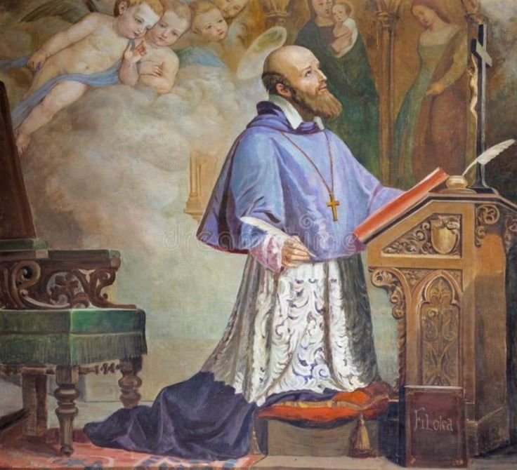 Easternchrist's tweet photo. St. Francis de Sales
“The past must be abandoned to God’s mercy, the present to our faithfulness, the future to divine providence.” https://t.co/l3o24ErR8N