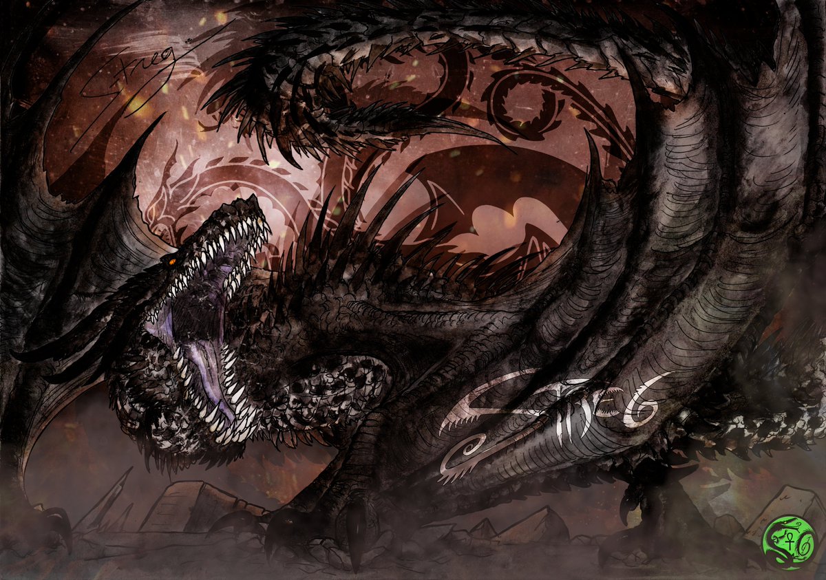 YMelcus's tweet photo. Balerion the Black fanart
#streg #fanart #gameoftones #houseofthedragon #dragon https://t.co/r22d1f8ce5