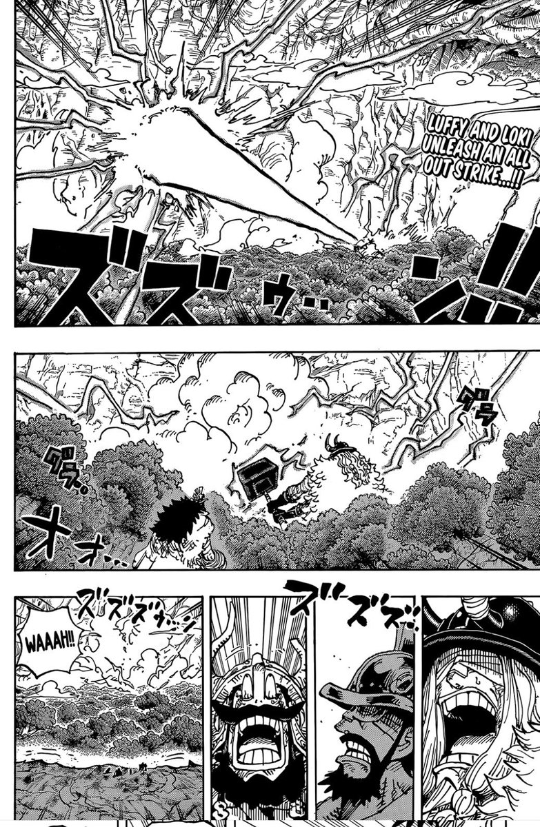 Jimo78596384's tweet photo. @Skibididdler_ The conversation was perfectly normal until the "headcanon" started. That attack destroyed a huge part of the Adam Tree and literally caused an earthquake across all of Elbaf—which is much larger than any island; you are intentionally downplaying the attack. https://t.co/9DLWB2040m