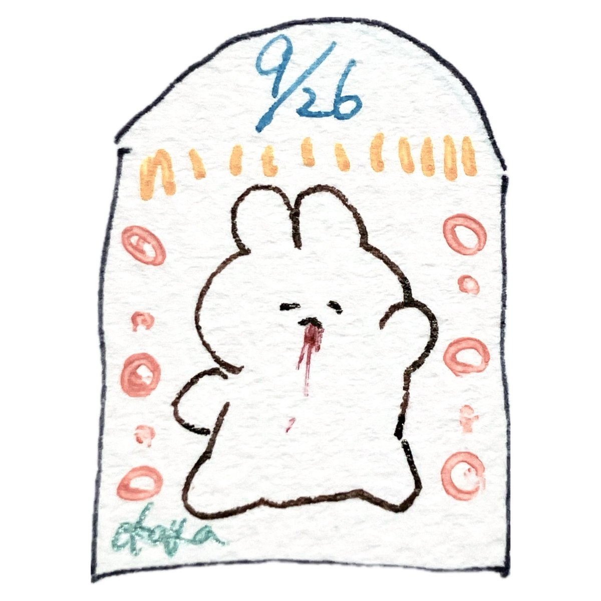 _rabbita's tweet photo. #一日一吐血うさぎ https://t.co/eY7oEuXb0T