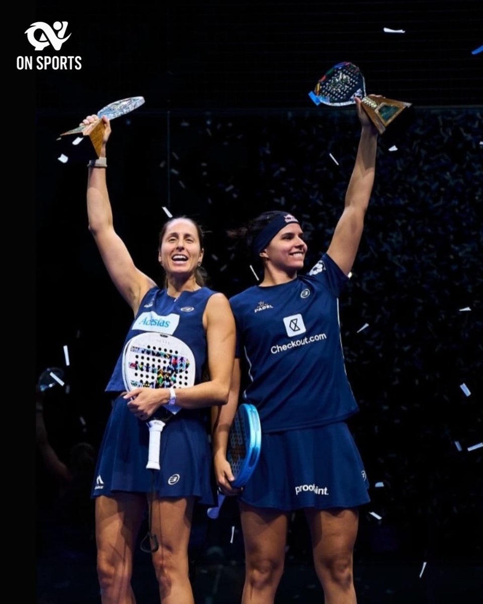 MayaHardistd1v's tweet photo. Delfi Brea and Gemma Triay won the Pretoria Premier Padel P1, becoming the first women’s pair to claim a tour title on African soil. The world No. 1s secured their second straight title after a near three-hour final, beating Claudia Fernández and https://t.co/wLrTvBHOA4