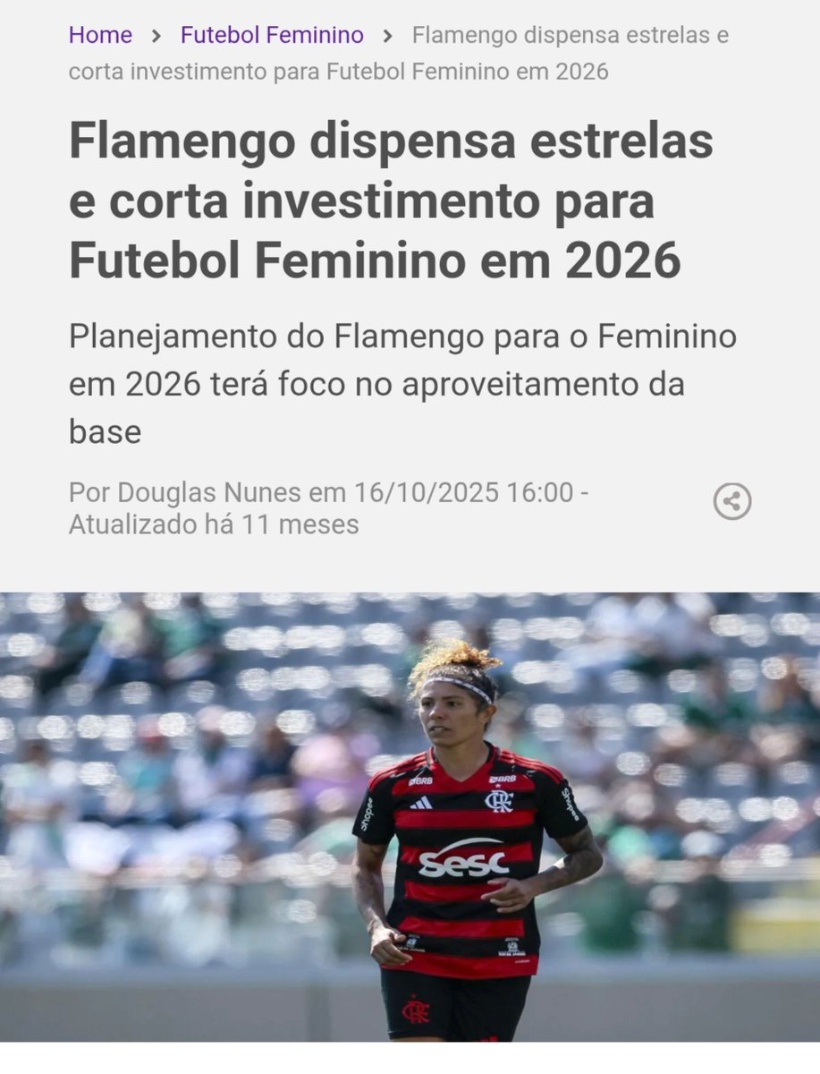 crol_key's tweet photo. Flamengo esse que reduziu o investimento no futebol feminino logo após anunciar a Betano como patrocinador master.

Tá bom então. https://t.co/XrbR9mPq1w