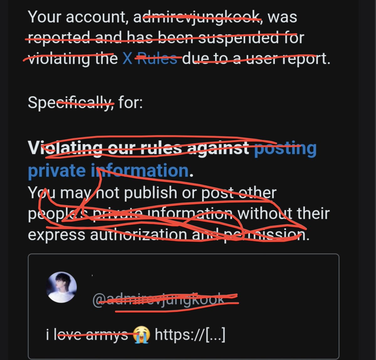 adorevjungkook's tweet photo. Hi, this is me, admirevjungkook. My avjk account has been suspended, so I’m using this account for now. If any of my moots see this, follow me so we can reconnect https://t.co/rsPTBXpXe4