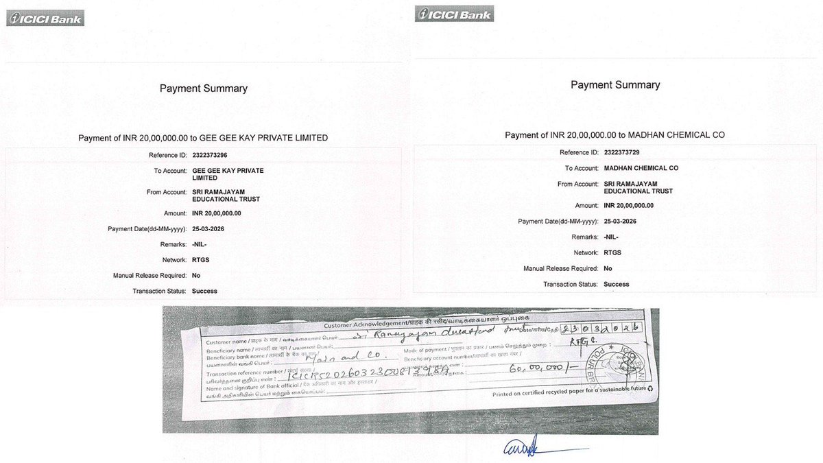 VMRspeaks's tweet photo. Another Heavy Blow to @BJP4TamilNadu
The former BJP candidate from Tiruvannamalai, C. Elumalai, has reportedly submitted a complaint with supporting documents, alleging that Tamil Nadu BJP president @NainarBJP took over ₹2 crore from him and cheated him.
#BJPerverts #Scam https://t.co/YJr3PLWn9O