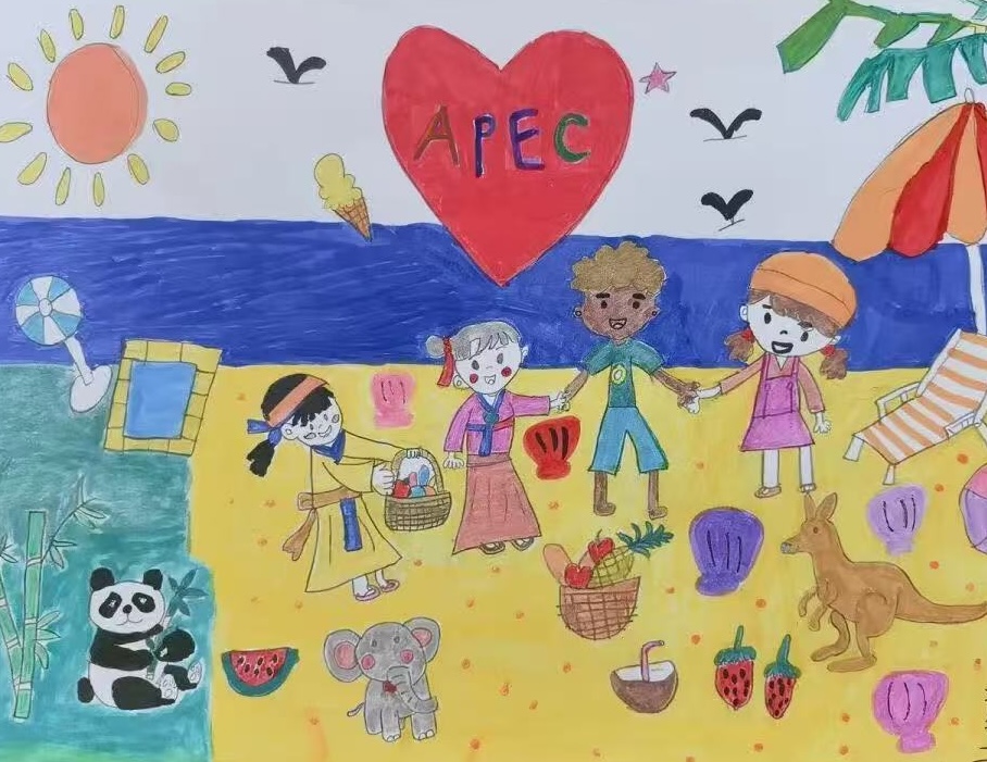 real_time_china's tweet photo. Primary school students in Shenzhen pick up their paintbrushes to cheer for the upcoming APEC Summit. Around the 2026 APEC Summit, the children created a series of themed artworks, depicting this international exchange through their eyes.
#APEC2026 #APEC #Shenzhen #ChinaLife https://t.co/SqVn1aAM7o