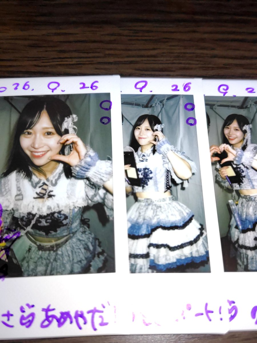 Hanafusa_2525's tweet photo. 2026.9.26
『 あだち食と音楽の祭典 』

愛梨ちゃんが予告通り前髪を分けたスタイルで登場😊ちょっといつもと雰囲気変わってこっちも可愛かったので時々やって欲しいけど雨の野外限定かな😂それにしても雨の中荒川の河川敷に集まった全天候型ヲタさんは勇者だね☺️🌠🌠

#汐田愛梨 
#ワガラノ https://t.co/2KQNm9tdmO