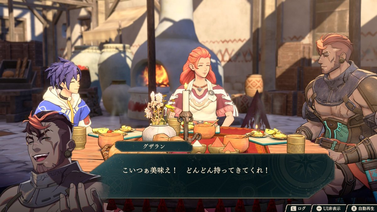 sleepingtyaduke's tweet photo. グザランさんと支援があるらしいミカエラさんと食事
親子の食卓感あるね https://t.co/4gmtCotfHV