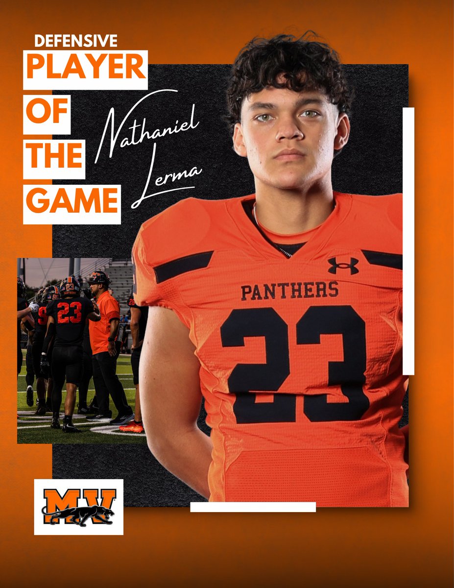 MVHSpanthersFB's tweet photo. PANTHERS WIN!

A great Homecoming night at Panther Stadium as Medina Valley defeats Laredo Nixon 52-24.

Congratulations to our Players of the Game on their outstanding performances!

The Panthers hit the road next week to take on the Southside Cardinals.

#PantherTOUGH https://t.co/Kqigmb0Lep