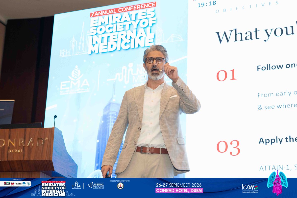 ESIM_Society's tweet photo. Med Exchange III

From theory to practice, transforming metabolic health with Mounjaro and Foundayo.

Thank you, Dr. Hecham Harb, for a forward-looking session. 💊

#ESIM2026 #MetabolicHealth #MedExchange #InternalMedicine https://t.co/IQ9hx7NvxI