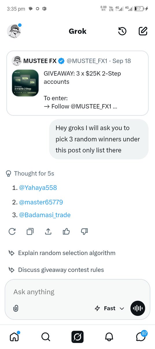 MUSTEE_FX1's tweet photo. Congratulations winners 

@Yahaya558 
@master65779 
@Badamasi_trade 

Groks link/ID: https://t.co/laTwM2lbNh

Kindly open ticket on @atlasfunded discord to claim your account 🔥🎉 https://t.co/jvdzGHpMCN