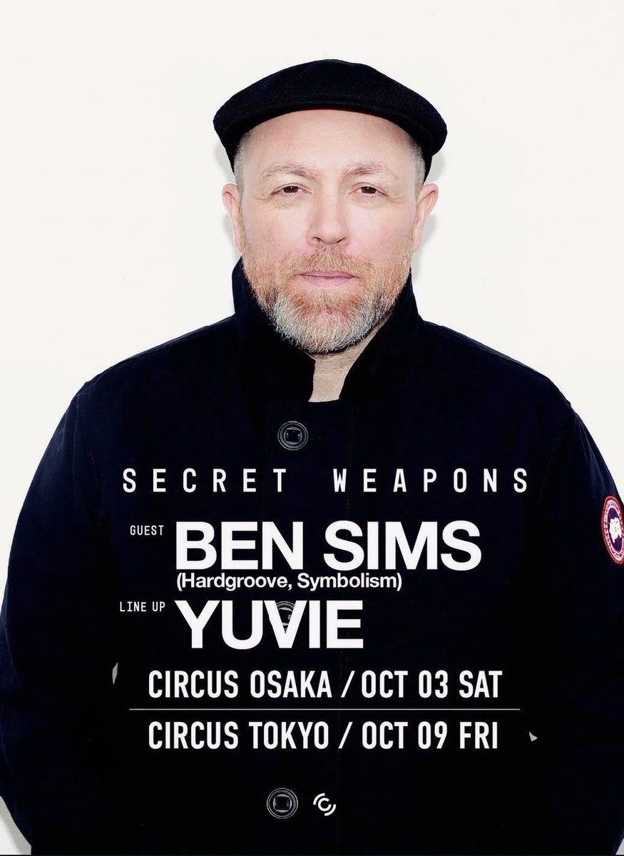 DJ_MIZUO's tweet photo. Ben Simsの来日が楽しみ🌞

10.3Circus OSAKAへ遊びに行きます
来日の度にCircusへ行ってて今回も踊り倒しますよ (昔Magoにも来てくれた時もガチハードだった)

テクノを知っていれば非常に単純に
あなたはベン シムズを知っている。

このバイオグラフィの締めくくりは
心にグッときますね！！ https://t.co/7vEQYySSz6