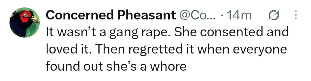 PotatoDoggies's tweet photo. Yes, it's the dream of every young woman to be drugged and penetrated by seven men for five hours in a row. It's on all our bucket lists. 
/s https://t.co/pedsPx3ZZb