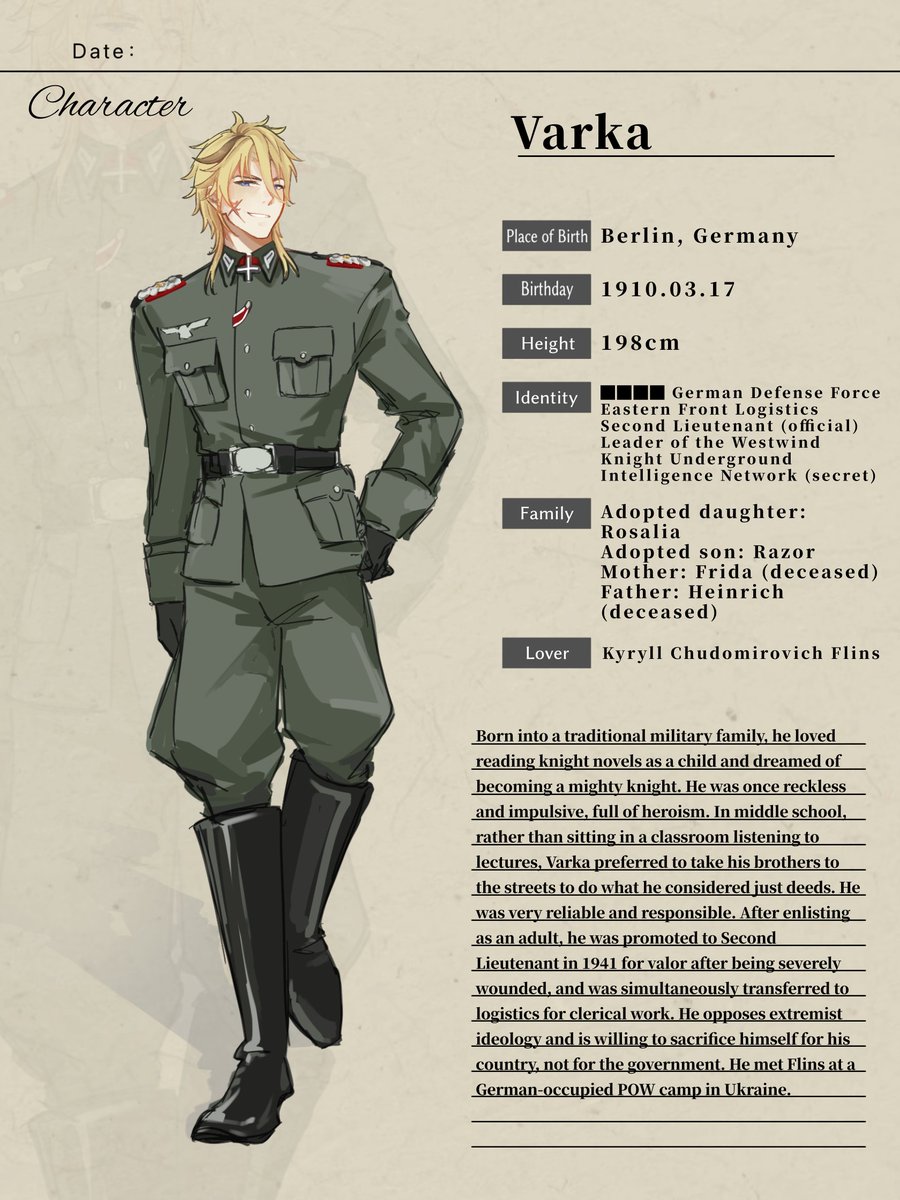 GuavaFFFF's tweet photo. WW2 is a very worthy era background for creation.#varflins https://t.co/kpFScRFTed