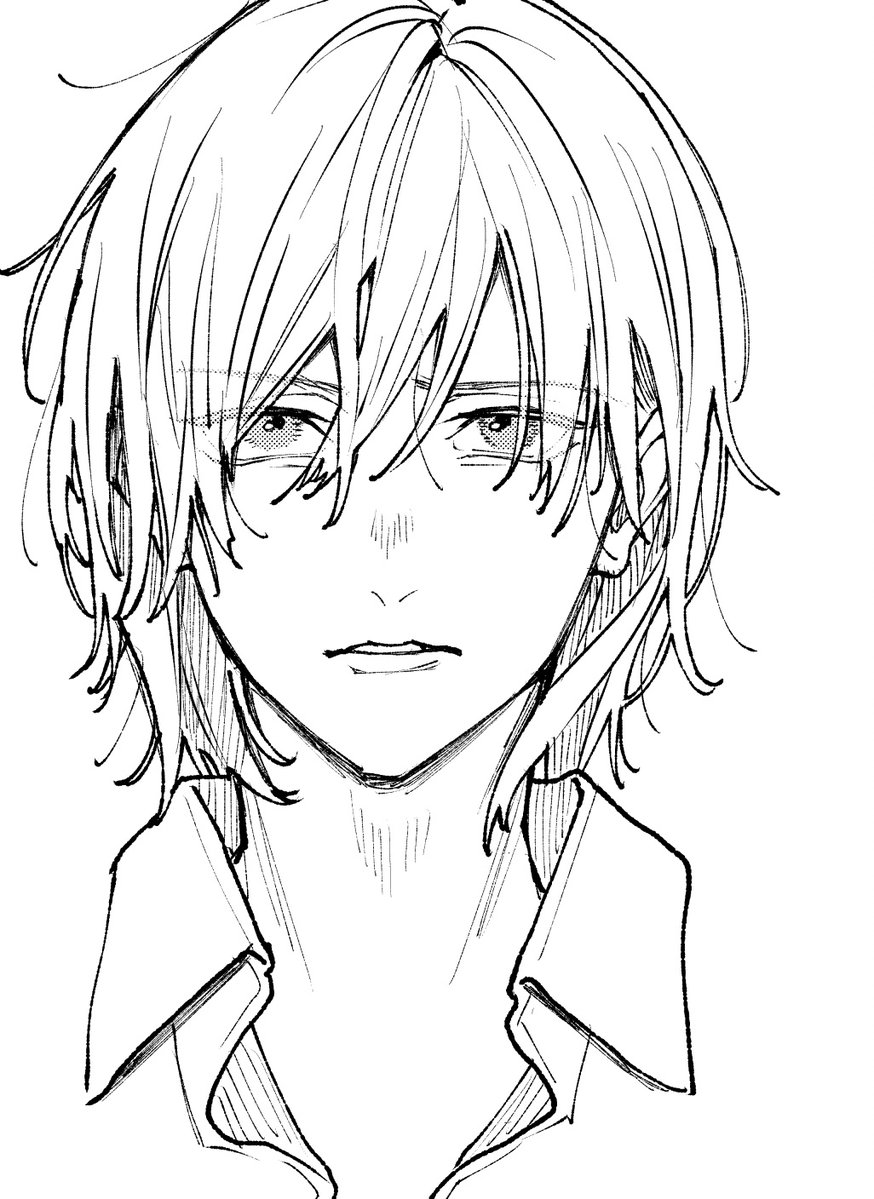 kanda_regenblau's tweet photo. 昨日の長髪男子があまりにひどかったのでリベンジ
なんだあの絵は…たぶんいつもと顔の描き方を変えたからあんな変だったんだ https://t.co/r0zcC4OyuR
