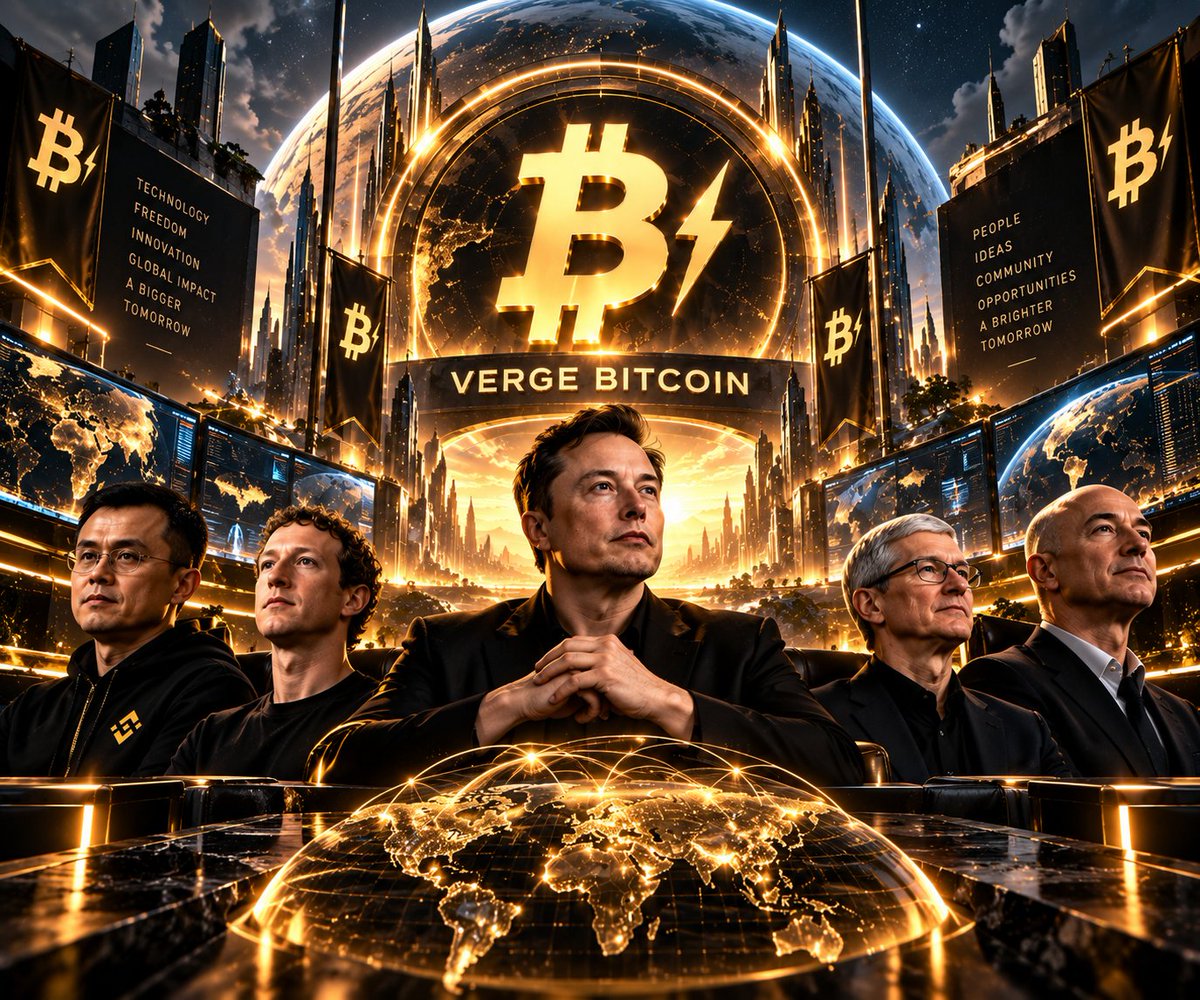 vergebitcoin's tweet photo. ⚡ THINK BIGGER. BUILD LONGER.

Crypto has never been just about charts.

It’s about technology.
Ideas.
People.
Communities.
And the vision to build something that can outlast the hype.

That’s the kind of energy we want around $VBTC.

Not just watching the market.

Building the culture. Building the community. Building the Verge. ⚡

The story is still being written.