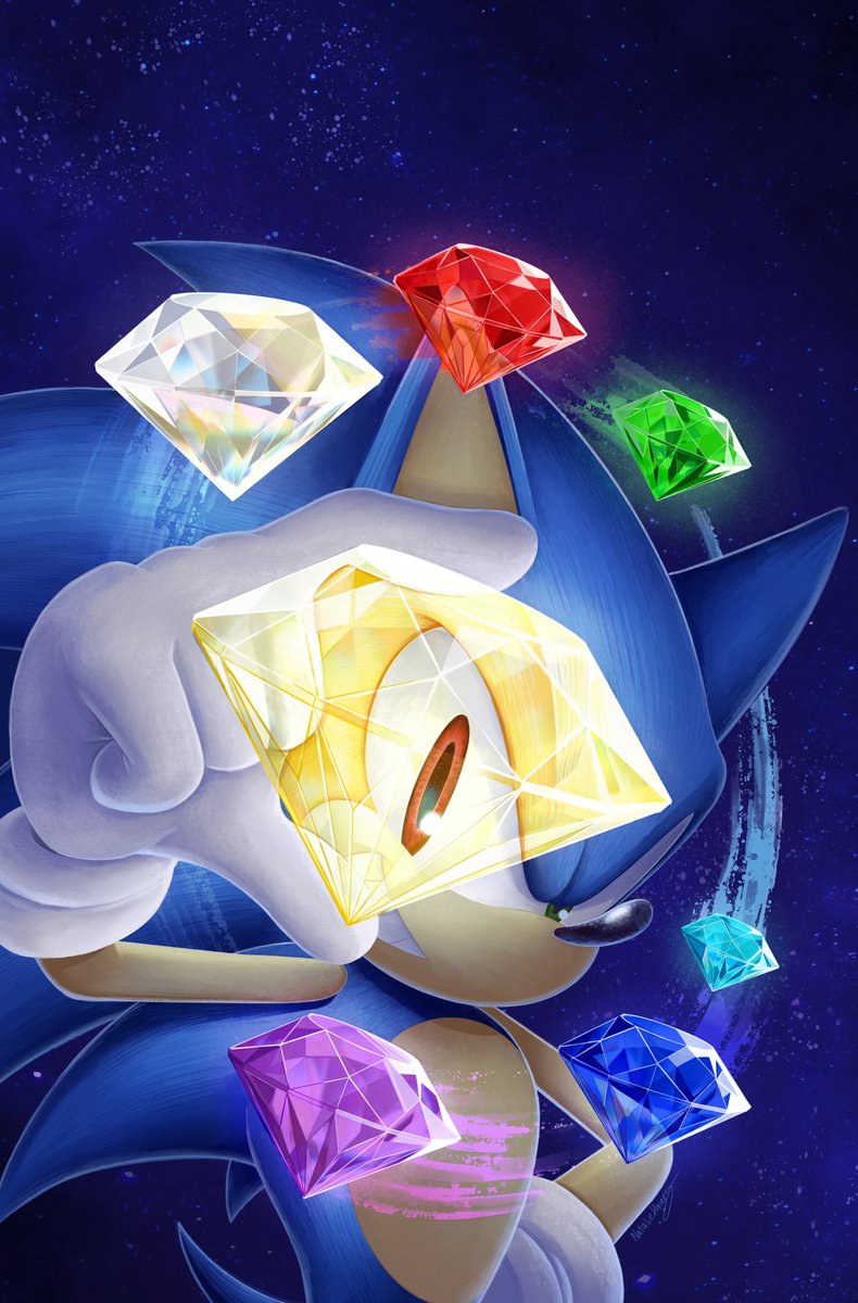 Ls1389's tweet photo. My IDW Sonic 91 foil cover!
You can order it on IDWs website RIGHT NOW! limited to 500 copies 👀
Glad they let me do this concept, it was my excuse to technically officially draw Super Sonic haha 💎✨ https://t.co/YkPKNCBQYQ