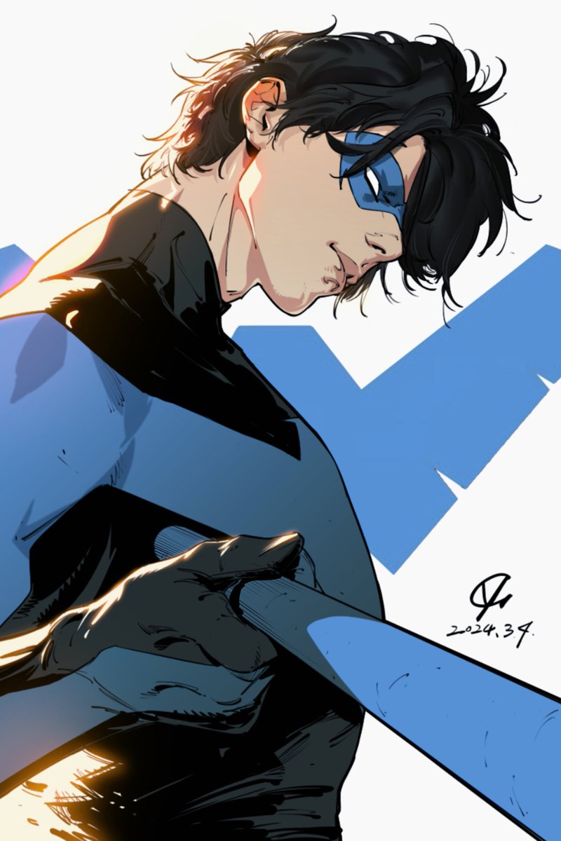 nightwingriah's tweet photo. Nightwing by @Michael_YG_ https://t.co/RSvrYZFMAI