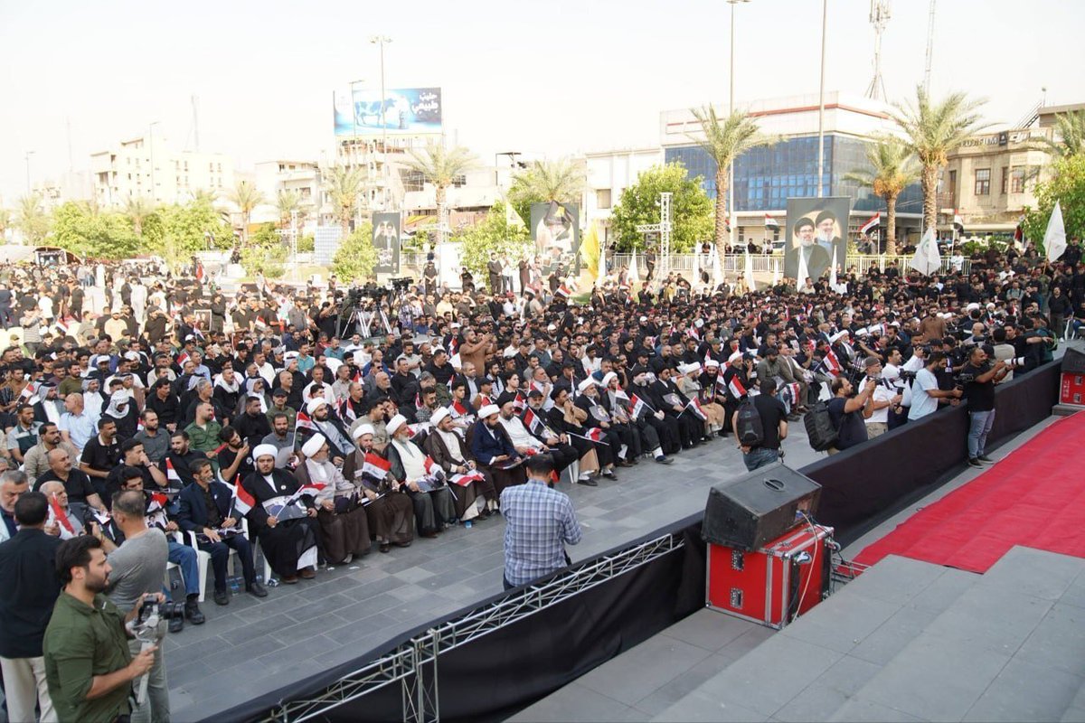 merza500's tweet photo. وسط حضور رسمي وشعبي غفير، وبمشاركة شخصيات سياسية ودينية.. بغداد تحتضن مهرجاناً تأبينياً حاشداً في الذكرى الثانية لاستشهاد السيدين حسن نصر الله وهاشم صفي الدين https://t.co/Y5Kk3gWTBF