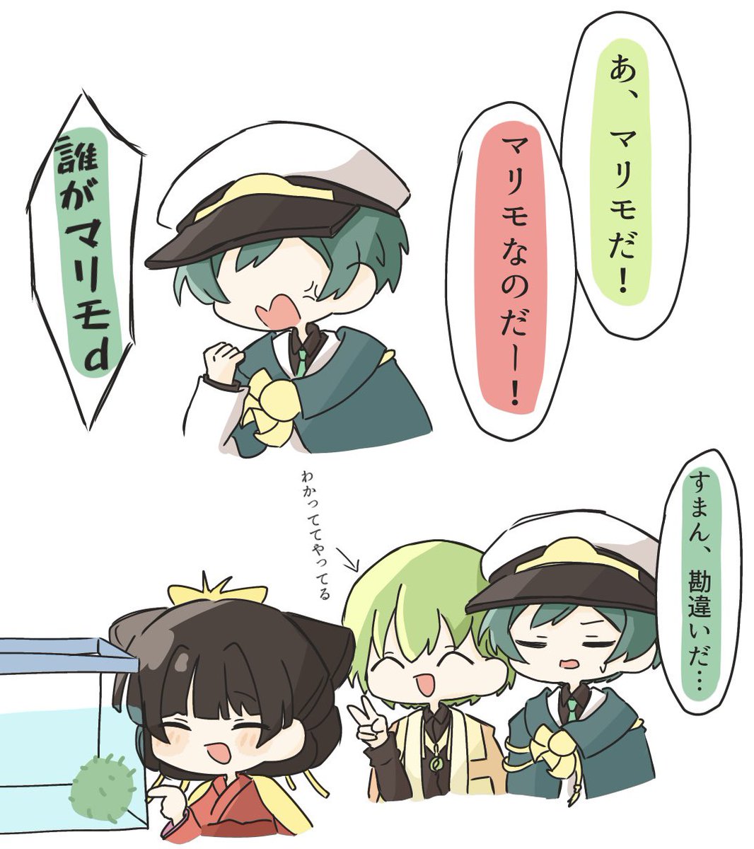 Nanohana0310's tweet photo. マリモ違い https://t.co/ey0ayzezqb
