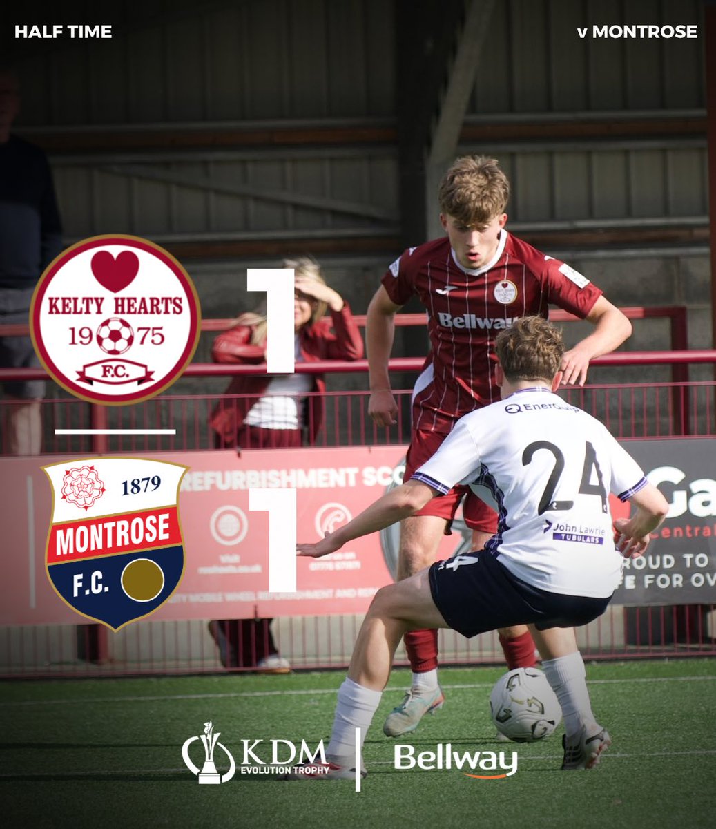 KeltyHeartsFC's tweet photo. HT | Kelty Hearts 1-1 Montrose
#KELMON | #KeltyHearts https://t.co/VFpGZAsvcx