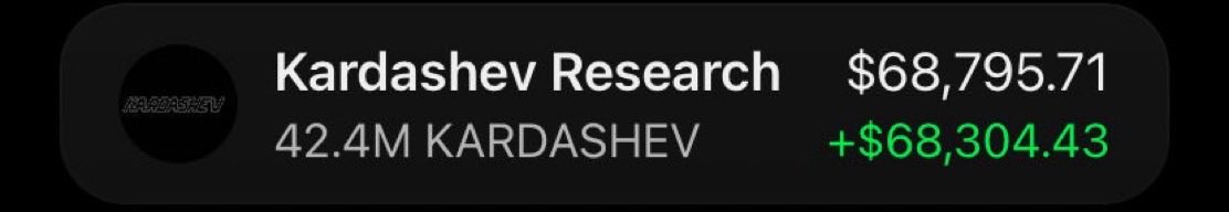 SOLANAMAST9's tweet photo. $KARDASHEV is making serious moves with my Alpha Telegram group 🏆🚀

If you were in the TG group and followed the same trade, you could have caught the same move alongside me. 👀📈

— DM to join the Alpha group. ⚡

CA: 5wW9mhbwq1HTFh341iimpmrqBB4mfxdXiYhdYBL7hUnp https://t.co/kdo5TsiIoa