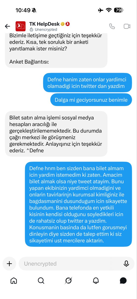 IfSametweet's tweet photo. @TK_HelpDesk boyle yazip da yardimci olabildigi tek bir kisi var mi su platformda #thy @TK_TR @BilalEksiTHY https://t.co/CJSuqDojZJ