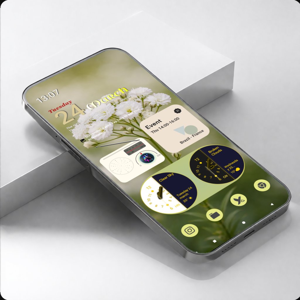 GeovannyApps's tweet photo. 🌿 Minimalist beige setup I'm using this week

🔥Enjoy a screen with stunning widgets. Your screen will look completely different.

On Google Play 👇
https://t.co/fzJVoTH7C7

#KWGT #HomeScreen #MockupDesign #Personalization #Widgets #Launcher #Setup #Wallpaper #Theme https://t.co/669JSBUdqy