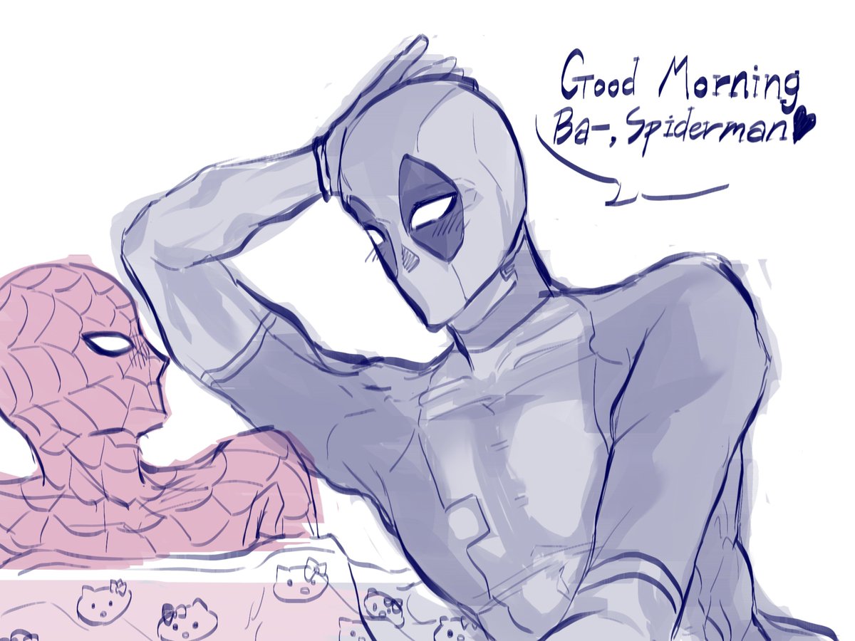 ESC4P1SW's tweet photo. #spideypool #덷거미 
Good Morning Spiderman♥︎ https://t.co/Y2CDCGome4