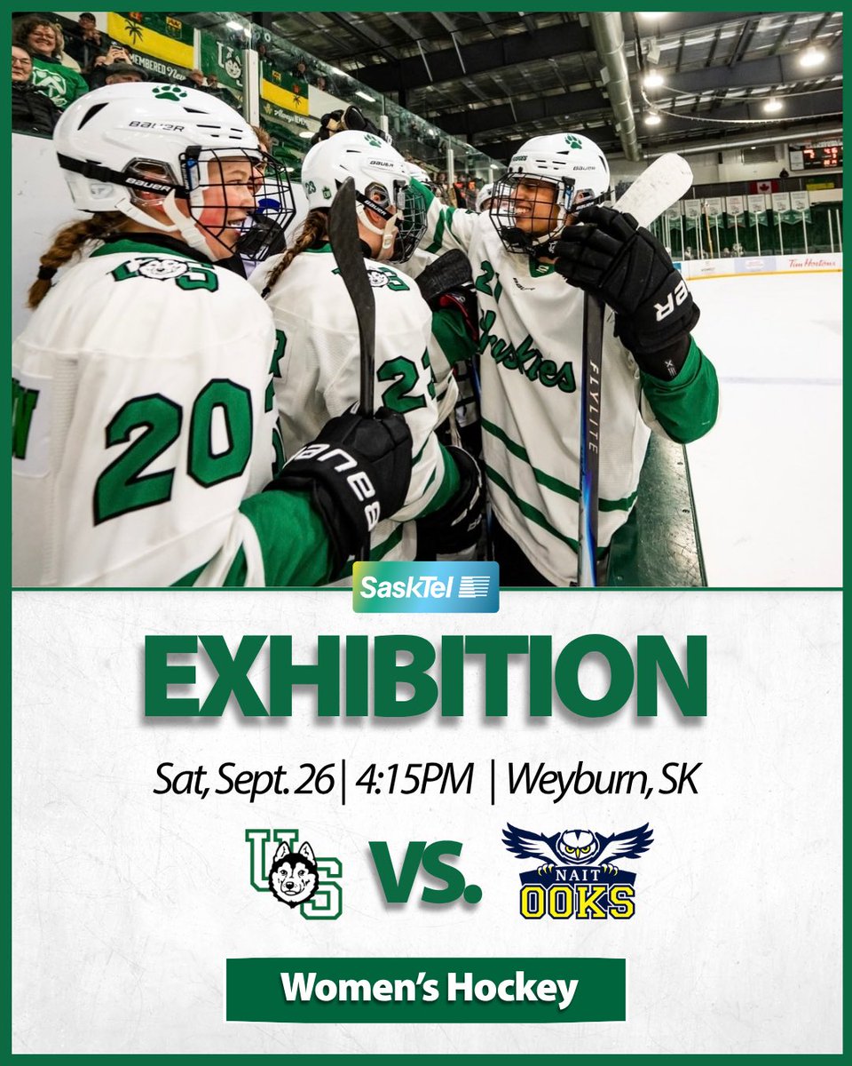 HuskieWHKY's tweet photo. Hello Weyburn!
We hit the ice for our final pre-season game today as we take on @ookswhky. Puck drop goes at 4:15 PM at the Whitecap Resources Centre.
#HuskiePride | #PowerofthePack https://t.co/Gj3xXBB6mb
