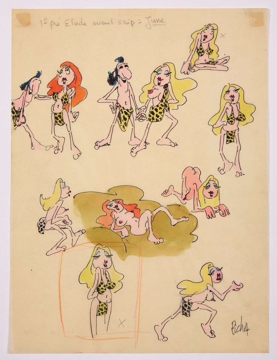 LafondLa52872's tweet photo. Character designs by 🇧🇪Belgian cartoonist Jean-Paul Walravens ("Picha") (b. 1942)

Film: "🇫🇷🇧🇪Tarzoon: Shame of the Jungle/Tarzoon, la honte de la jungle (1975)"
Directors: Picha and Boris Szulzinger
Writers: Picha and Pierre Bartier
Studios: Valisa Films and SND https://t.co/Gg5qqrcRc2