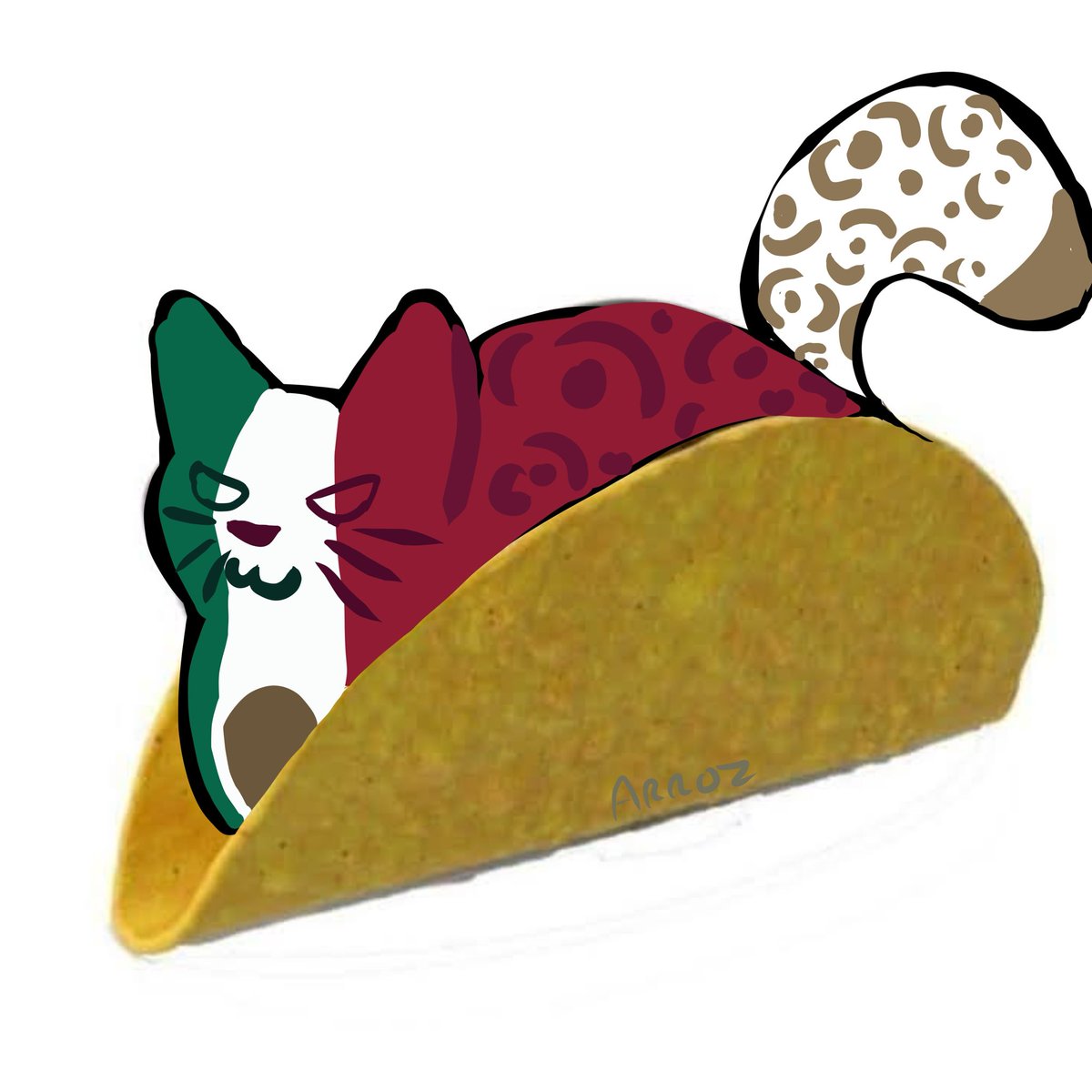 ArrozAzedo2's tweet photo. Alguém tinha comentado que o México tinha o tamanho de 3 tacos, então eu coloquei ele dentro de um taco.
E como sempre Brasil e Argentina brigando sem motivo aparente (Brasil comeu os tomates que caiu no chão 😓😓) https://t.co/8UuddkOw9o