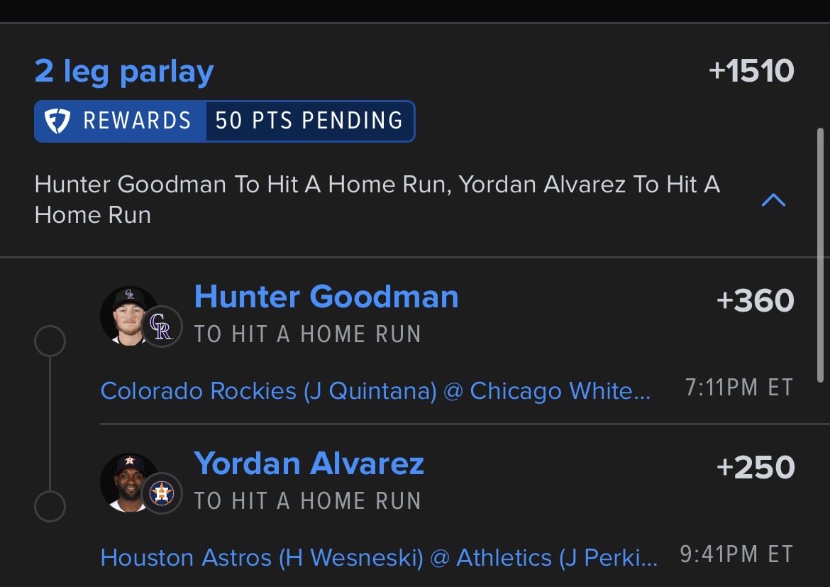 Hitormissgang2's tweet photo. Dingers 💣s

We just ran these two other day we was early 

Goodman 40
Yordan better go 

GL if tailing … 💰

#GamblingX #MLB #Fanduel #GamblingCommunity https://t.co/CY8GXHPZOa
