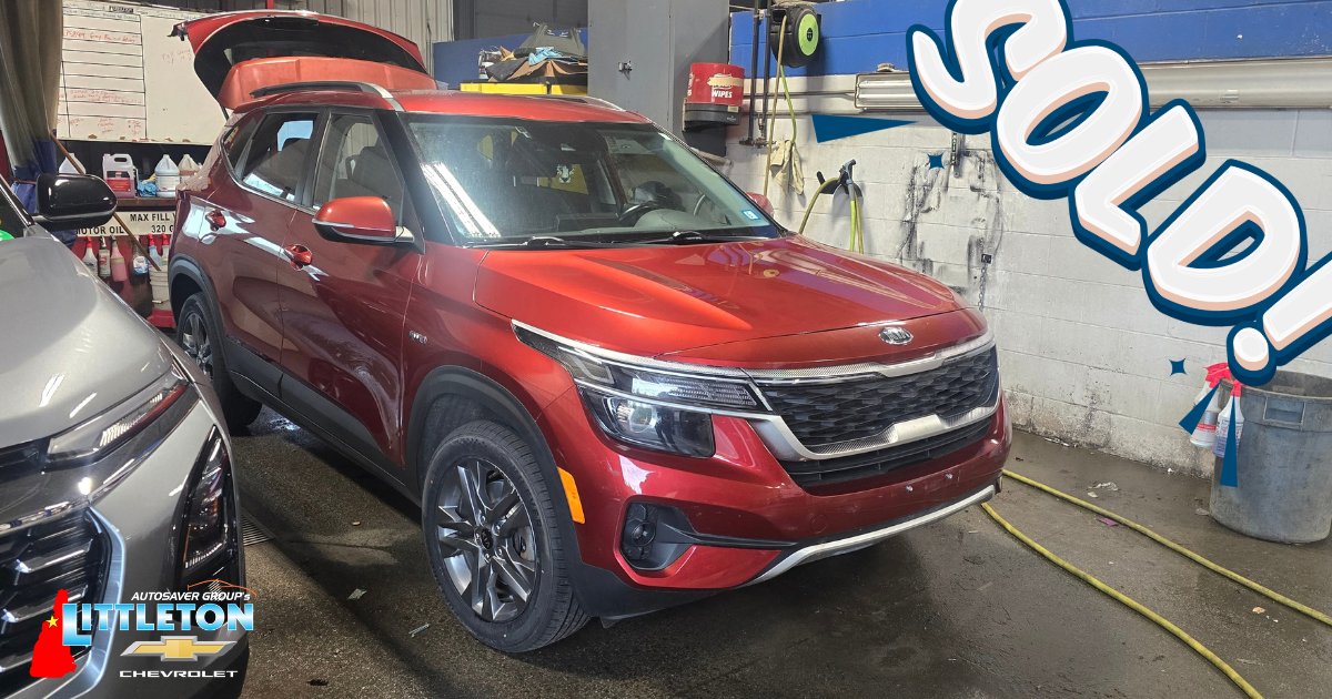 LittletonChevy's tweet photo. This 2021 Kia Seltos came in trade this week and now it is headed to its new home in Jefferson, NH. We thank Rebekah Dumont's customer for their business. Enjoy your new vehicle. #ExperienceTheDifference https://t.co/EMzxiZuIx4