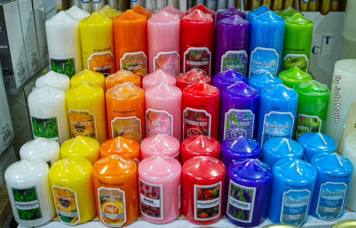 MorteJude's tweet photo. @DailyPicTheme2 DPT, are there enough #upliftingColours from these #candles ?
Taken 9/14/26, from a mall in #AranetaCityCubao , #QuezonCity , #Philippines 🇵🇭
Just asking...Thanks 👍🏾 🌈🕯️
#DailyPictureTheme #fujifilmxm5 #curiosities https://t.co/tRF3K21ptG