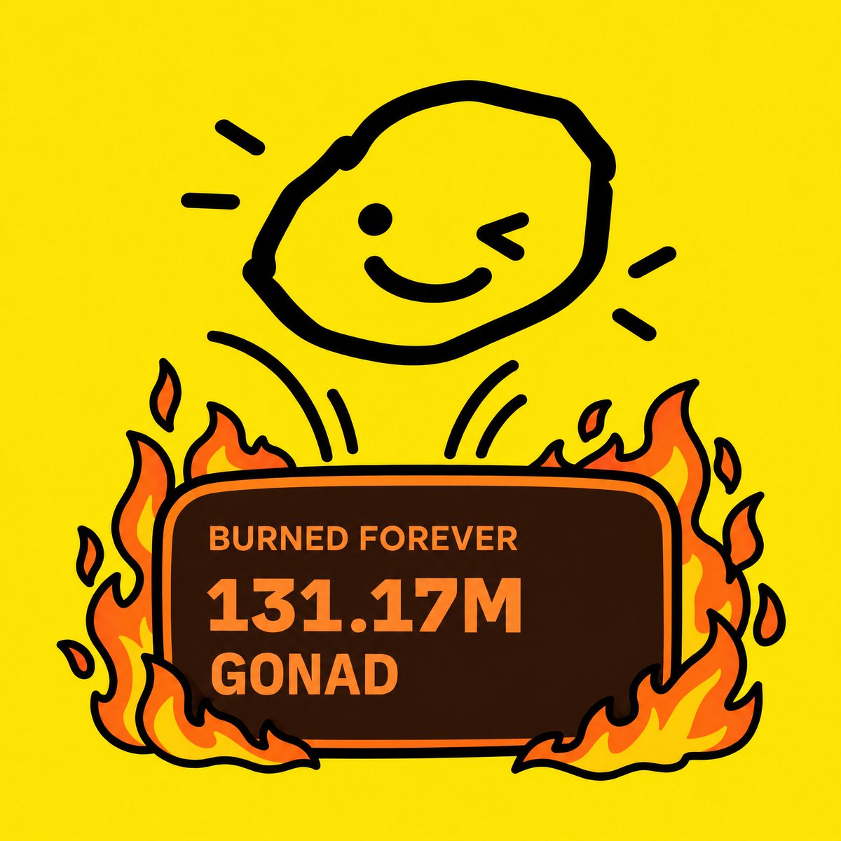 Gonad_GO's tweet photo. over 13% of GONAD is now burned forever https://t.co/sPFVHuYqEY