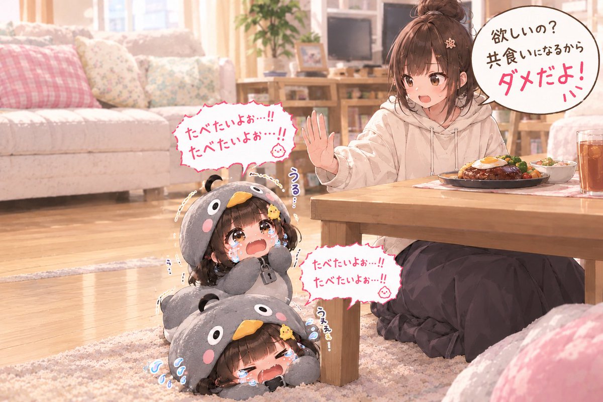 Gugumob's tweet photo. ばぶがが達はいなくなったもう1匹の仲間を探しに行きました
その時にはもう調理されていましたが……
#ググガガ
#gugugaga https://t.co/NyZuEc2wX2